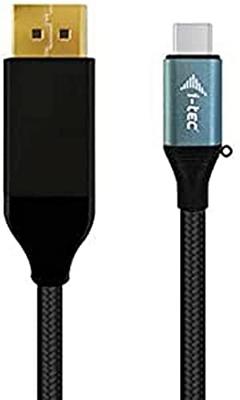 i-tec C31CBLDP60HZ USB-C-displaykabel Thunderbolt Aansluitkabel USB-C stekker, DisplayPort-stekker 1.5 m Zwart