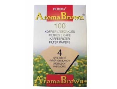 Filtropa Aroma Brown - koffiefilters maat 4 - 100 stuks