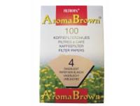 Filtropa Aroma Brown - koffiefilters maat 4 - 100 stuks - thumbnail