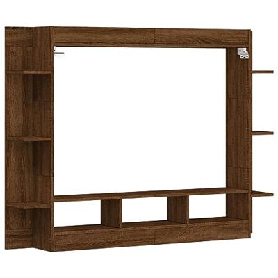 Tv-meubel 152x22x113 cm bewerkt hout bruineikenkleurig Tv-meubel 152x22x113 cm bewerkt hout bruineikenkleurig