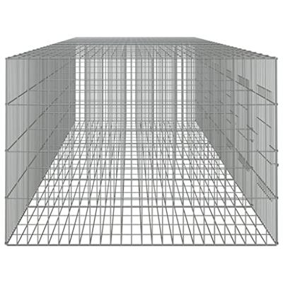 Konijnenkooi met 6 panelen 327x79x54 cm gegalvaniseerd ijzer - thumbnail