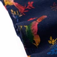 Kinderrokje vogelprint 128 marineblauw - thumbnail