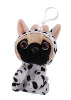 Kamparo sleutelhanger Pugs and Kisses dalmatiër 11 cm wit/zwart - thumbnail