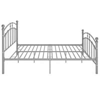 Bedframe metaal grijs 140x200 cm - thumbnail
