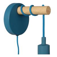 Lucide POLA - Wandlamp Kinderkamer - 1xE27 - Blauw - thumbnail