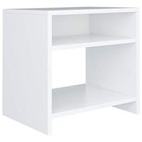VidaXL Nachtkastjes 2 st 40x30x40 cm bewerkt hout wit - thumbnail