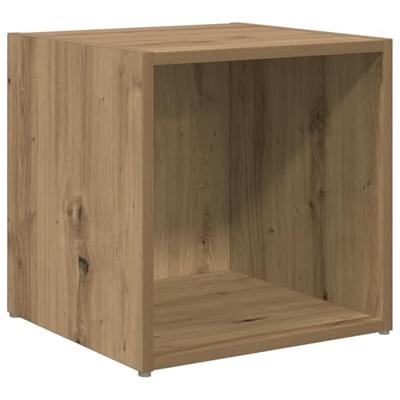 TV-kast met opslag 2 pcs Bruin 37 x 35 x 37 cm Bewerkt hout TV-kast met opslag 2 pcs Bruin 37 x 35 x 37 cm Bewerkt hout