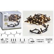 S.I.A.Koppelbare Kerstverlichting Starter Set 100 LEDs 10M IP44 - thumbnail