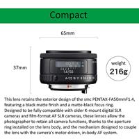 Pentax 50mm F/1.4 SMC FA Classic - thumbnail