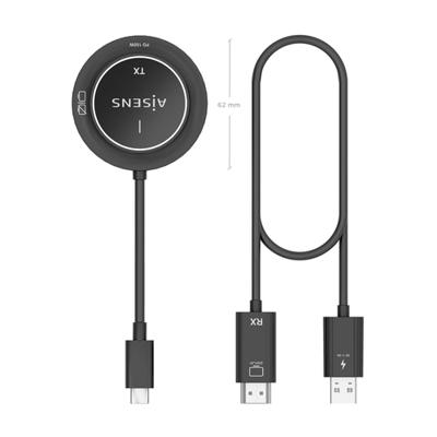 Kabel USB-C naar HDMI Aisens ASWL-H2KC30M004-BK Zwart
