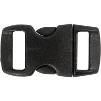 Creativ Company Klik sluiting, l: 29 mm, b: 15 mm, gatgrootte 3x11 mm, zwart, 4 stuk/ 1 doos - thumbnail