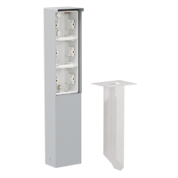 Niko Hydro Tuinpaal met drie lege inbouwdozen en grondpin 700-36830 - thumbnail