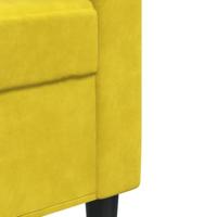 3-delige Loungeset met kussens fluweel geel - thumbnail