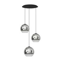 Lyora 3-lichts bol hanglampGlobe Plus verchroomd - 7607 - thumbnail