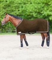 Waldhausen Fleecedeken Donkerbruin - Maat 155cm - thumbnail