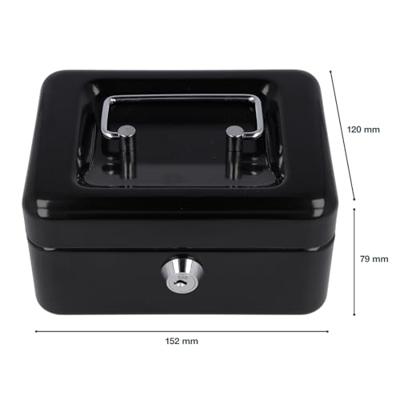 Westcott AC-E51000-ZW Geldkist 152x120x79mm Zwart, Kunststof Inzet Met 6 Vakken