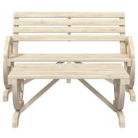 2-delige Loungeset massief vurenhout - thumbnail