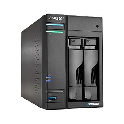 Asustor lockerstor 2 as6702t nas (zwart, 2x lan, hdmi, usb)