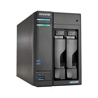 Asustor lockerstor 2 as6702t nas (zwart, 2x lan, hdmi, usb) - thumbnail
