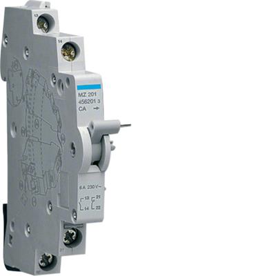 Hager MZ201 Hulpcontact Grijs 6 A 1x NC, 1x NO 240 V