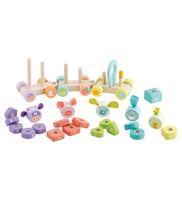 Sevi trein wagen met nummers - thumbnail