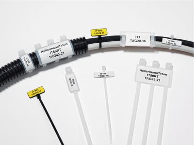 HellermannTyton 111-81860 IT18R-PA66-BK Kabelmarkeringdrager met kabelbinder Montagemethode: Kabelbinder Markeringsvlak: 25 x 8 mm 1000 stuk(s)