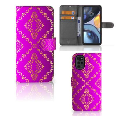 Wallet Case Motorola Moto G22 Barok Roze Wallet Case Motorola Moto G22 Barok Roze