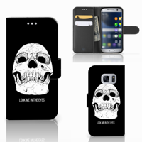 Telefoonhoesje met Naam Samsung Galaxy S7 Skull Eyes - thumbnail
