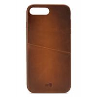 Senza Desire Leather Cover with Card Slot Apple iPhone 7 Plus/8 Plus Burned Cognac - thumbnail