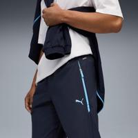 PUMA Manchester City Pumatech Trainingsbroek Woven 2025-2026 Donkerblauw Lichtblauw - thumbnail