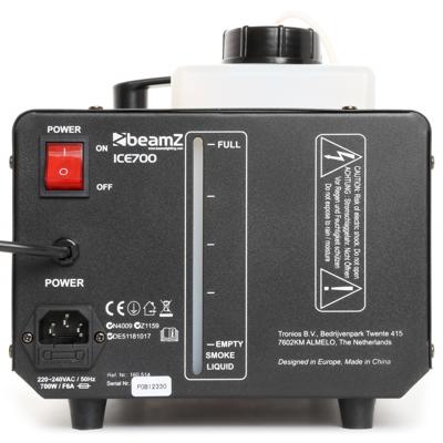 BeamZ ICE700 Ice lowfog rookmachine 700W