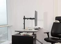Neomounts NM-D135BLACK 1-voudig Monitor-tafelbeugel 25,4 cm (10) - 76,2 cm (30) Kantelbaar, Zwenkbaar Zwart - thumbnail
