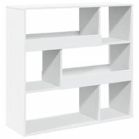 Boekenkast/kamerscherm 100x33x94,5 cm wit - thumbnail