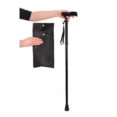 Vitility Wandelstok opvouwbaar zwart - 82-92 cm