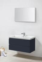 Lambini Designs Trend Line badkamermeubel 100cm zonder kraangat hoogglans antraciet - thumbnail