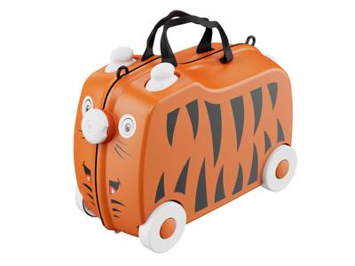 TOPMOVE Kinder koffer met zitje (Tijger) TOPMOVE Kinder koffer met zitje (Tijger)