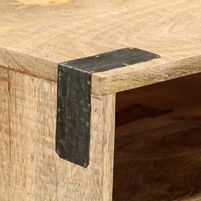 Wandtafel 115x30x76 cm massief ruw mangohout