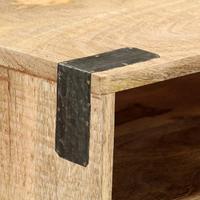 Wandtafel 115x30x76 cm massief ruw mangohout - thumbnail