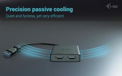 I-tec USB-A/USB-C Dual 4K/60 Hz HDMI Video Adapter I-tec USB-A/USB-C Dual 4K/60 Hz HDMI Video Adapter