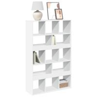 Boekenkast 100x33x156,5 cm bewerkt hout wit - thumbnail
