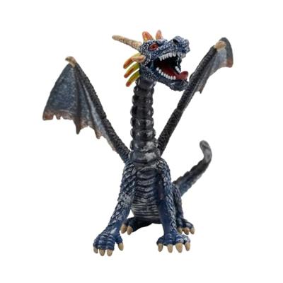 Bullyland Draak zittend blauw/zilver (75594)