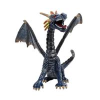 Bullyland Draak zittend blauw/zilver (75594) - thumbnail