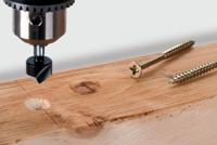 Wolfcraft HSS-Verzinkboor | Schacht 8mm | Ø12 | 45° | 1 stuk - 2505000 - thumbnail