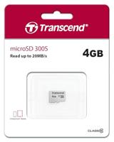 Transcend Premium 300S microSDHC-kaart 4 GB Class 10 - thumbnail