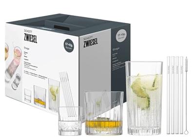 Schott Zwiesel Glazenset Stage - 17 Delig - Whiskey Glazen, Shotglazen & Longdrinkglazen Schott Zwiesel Glazenset Stage - 17 Delig - Whiskey Glazen, Shotglazen & Longdrinkglazen