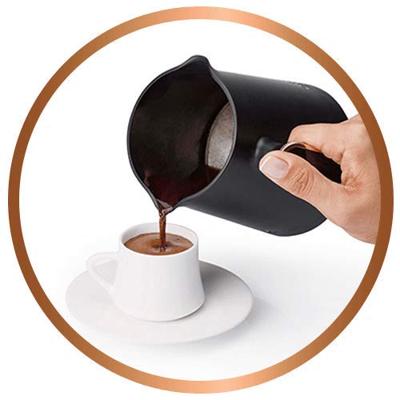 arzum OKKA MINIO Mokka-koffieautomaat Zwart, Koper