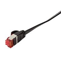 LogiLink CF2063S RJ45 Netwerkkabel, patchkabel CAT 6 U/FTP 3.00 m Zwart Vergulde steekcontacten, Afgeschermd, Plat 1 stuk(s) - thumbnail
