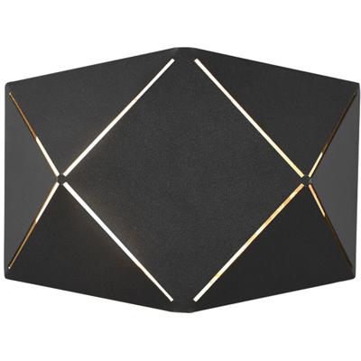 LED Wandlamp - Wandverlichting - Trion Zanda - 6W - Warm Wit 3000K - Rond - Mat Zwart - Aluminium