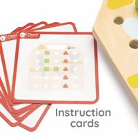 Classic World world houten schroefbord coordinatie spel, 27dlg. - thumbnail