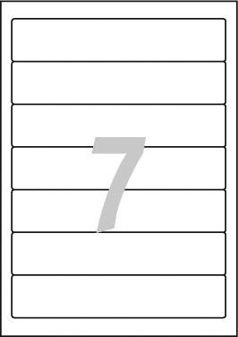 Rugetiket Avery Zweckform smal 38x192mm zelfklevend wit Rugetiket Avery Zweckform smal 38x192mm zelfklevend wit